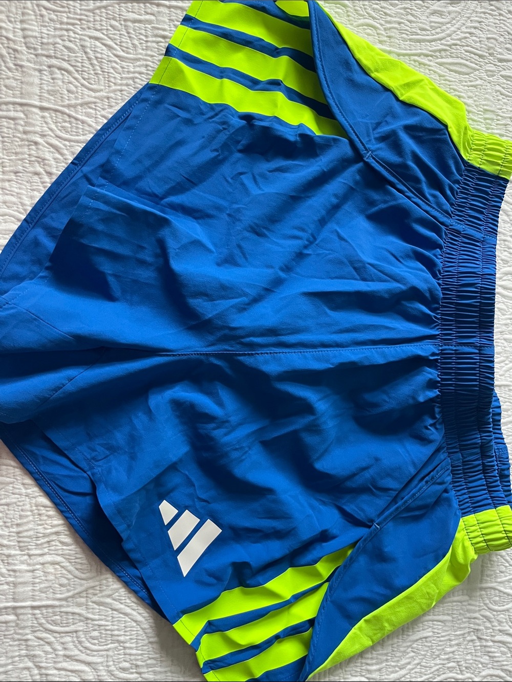 adidas Mens Adizero 3” split seam running shorts - like new